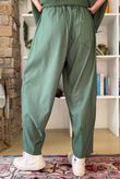 Bengaline Carrot Leg Trouser Heritage Green